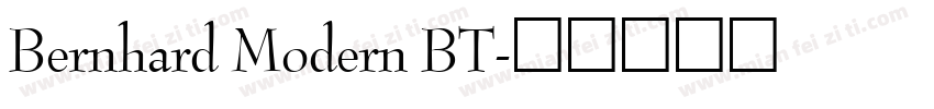 Bernhard Modern BT字体转换